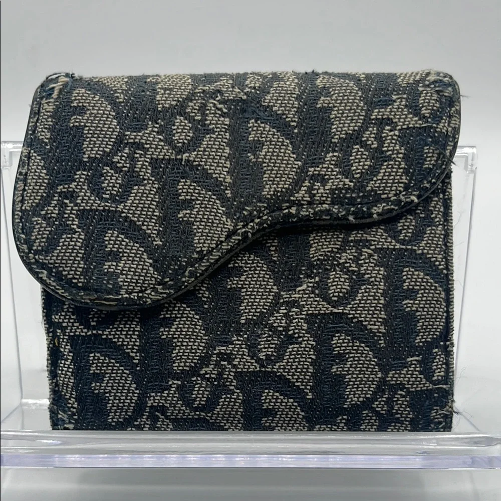 Dior Monogram Canvas Fabric Wallet